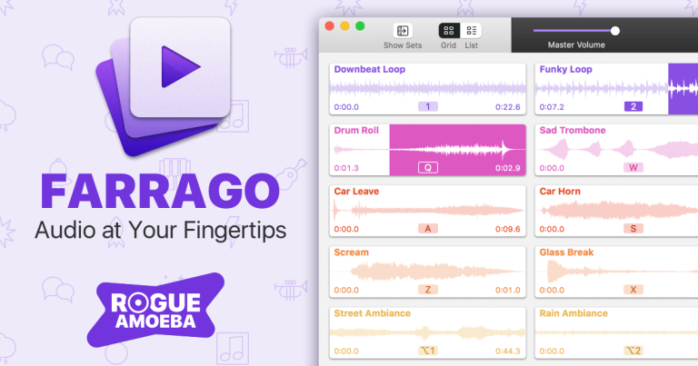Farrago es una excelente soundboard para podcasts y productores en Mac